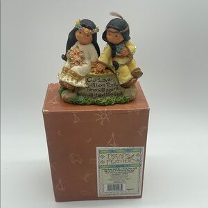 Enesco Friends of the Feather Couple On Rock Figurine